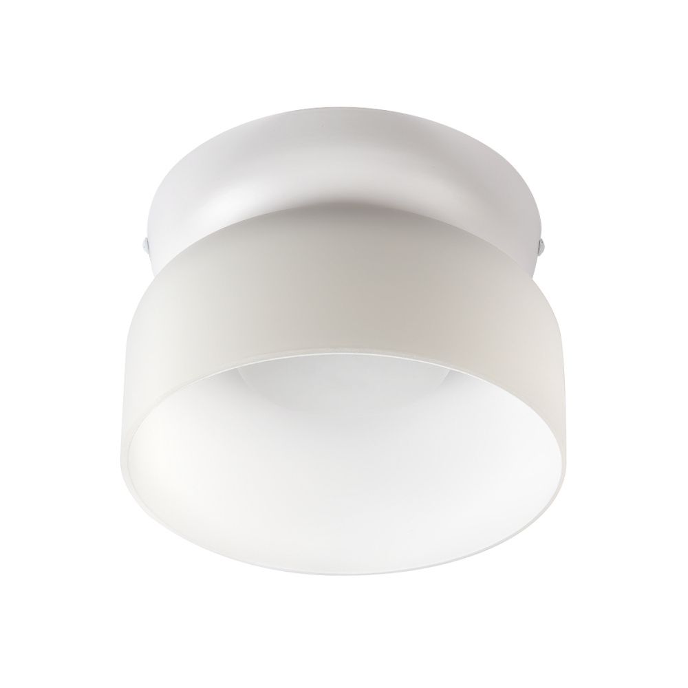 Потолочный светильник 17 см, 6W, 3000K, LOFT IT Totem 10466 Milky white, белый