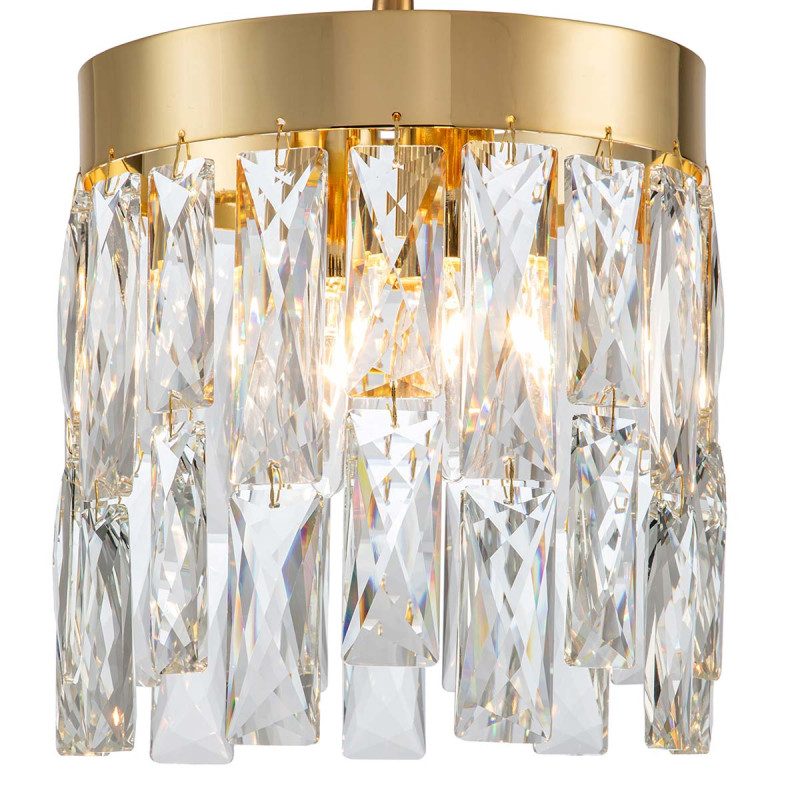 Подвесной светильник 200*200*360/1160 мм, 2*E14 золото Indigo Anna V000384, 12029/2P Gold