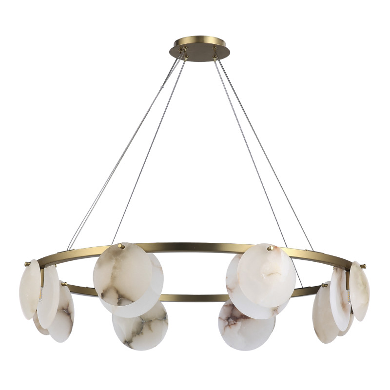 Светильник  подвесной CLAM 8*G9*5W 4000K ST LUCE SL1520.303.08 латунь