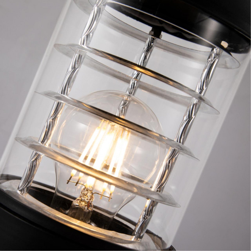 Уличный светильник 25 см, Arte lamp Coppia Черный A5217FN-1BK