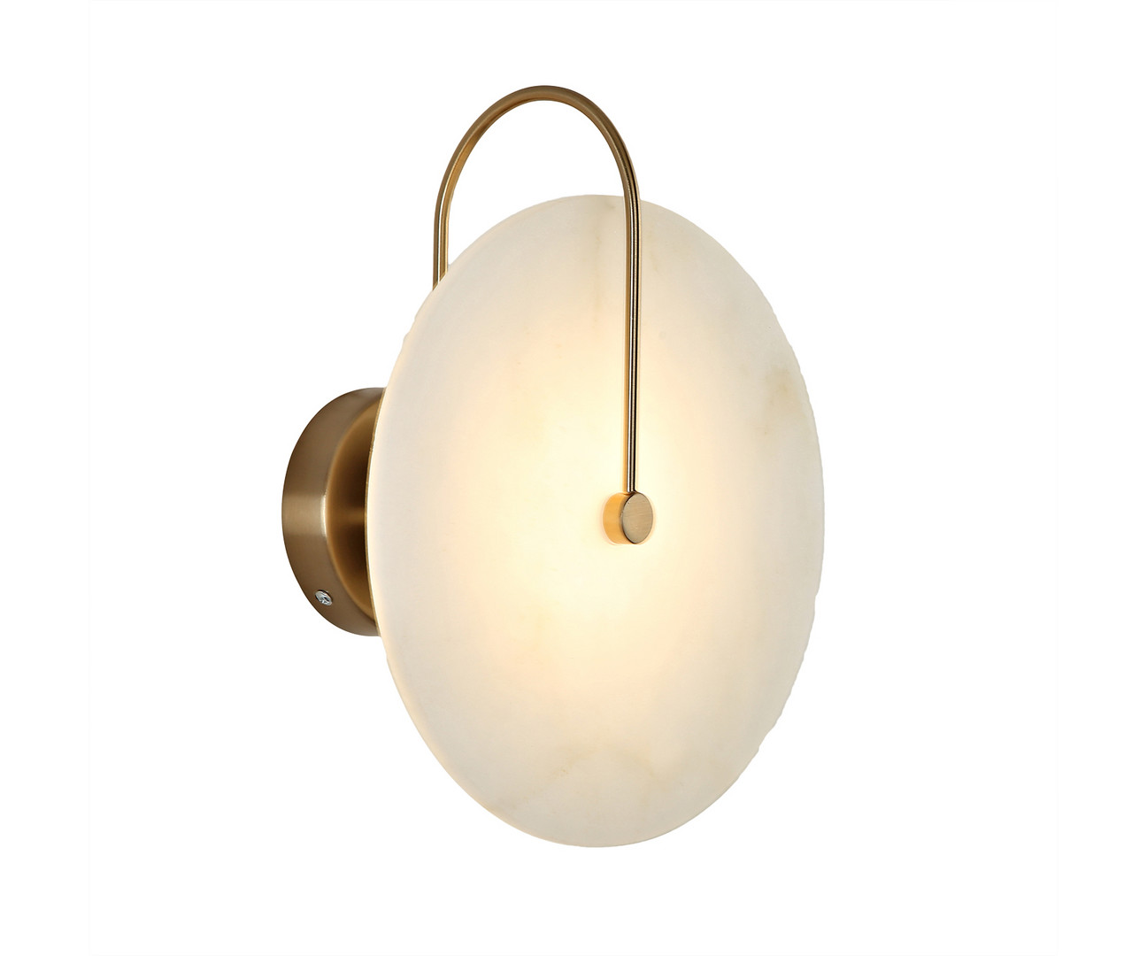 Бра 25 см, 6W, 3000K, Kink Light 08437,36, латунь-мрамор