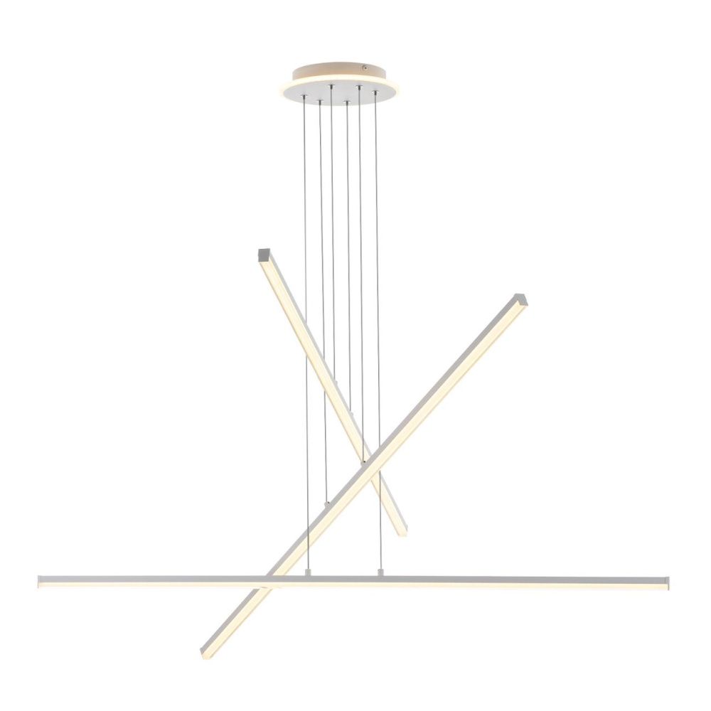 Люстра подвесная с пультом 120*13/120 см, LED 110W 3000-5500K Citilux Trent CL203730 белый