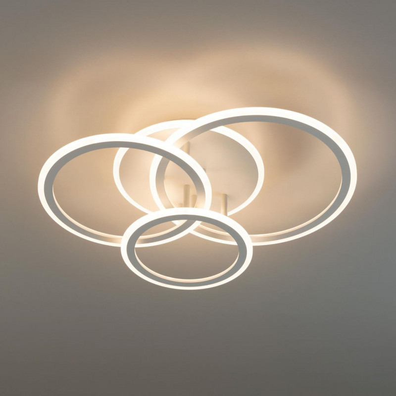Люстра 61*47*13 см, 75W, 6300 Lm, 3000-5500 К, RGB, 15-20 м2 Белый Citilux Тринити CL238130