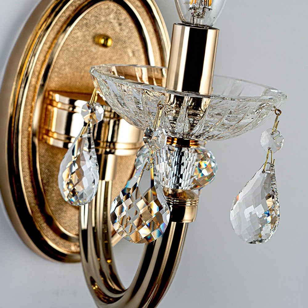 Бра 14*26*-26 см, 1*Е14*40W, Modelux  ML.7141.01P, Золото