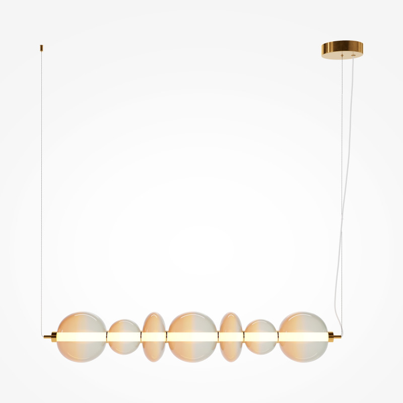 Подвесной светильник 117,5*20*325 см, LED, 40W, 3000К, Maytoni Futuro MOD307PL-L40BS3K латунный