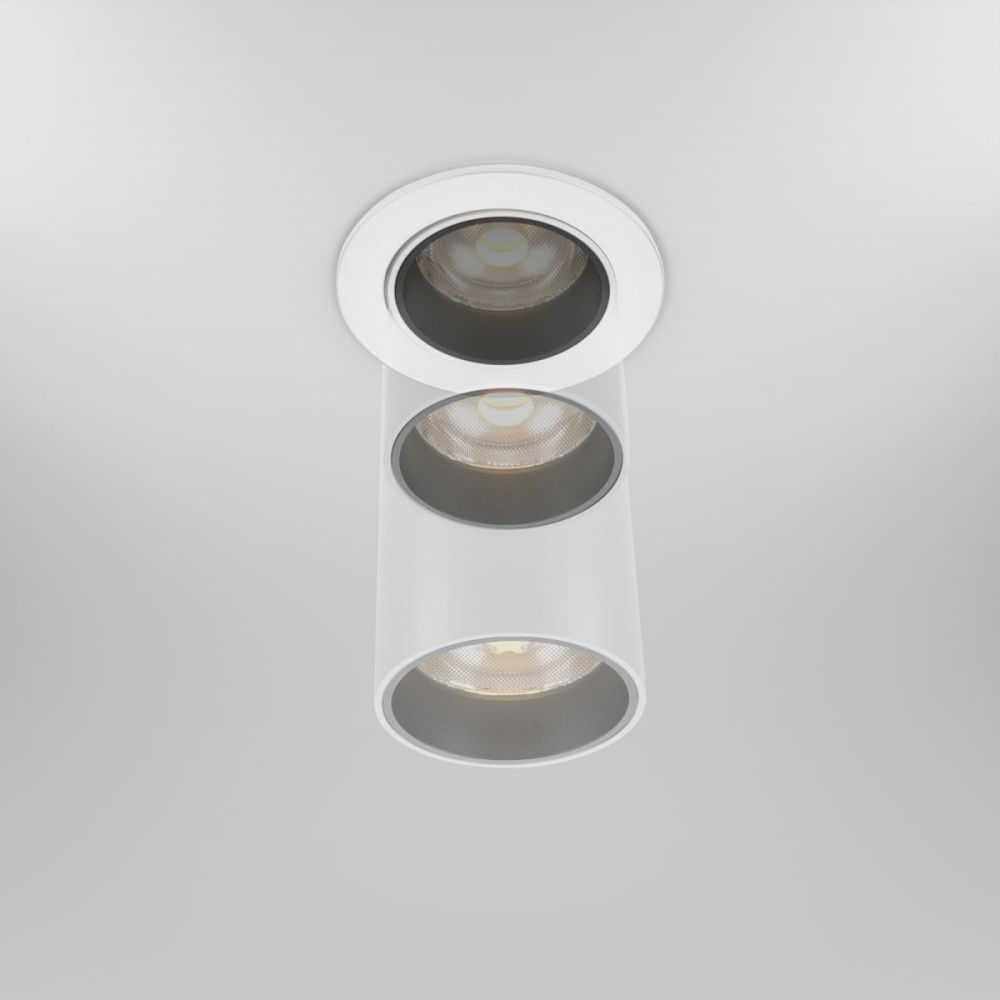 Встраиваемый спот 7,5 см, 12W, 3000K, Maytoni Technical Focus Led DL125-L12-3K-W, белый
