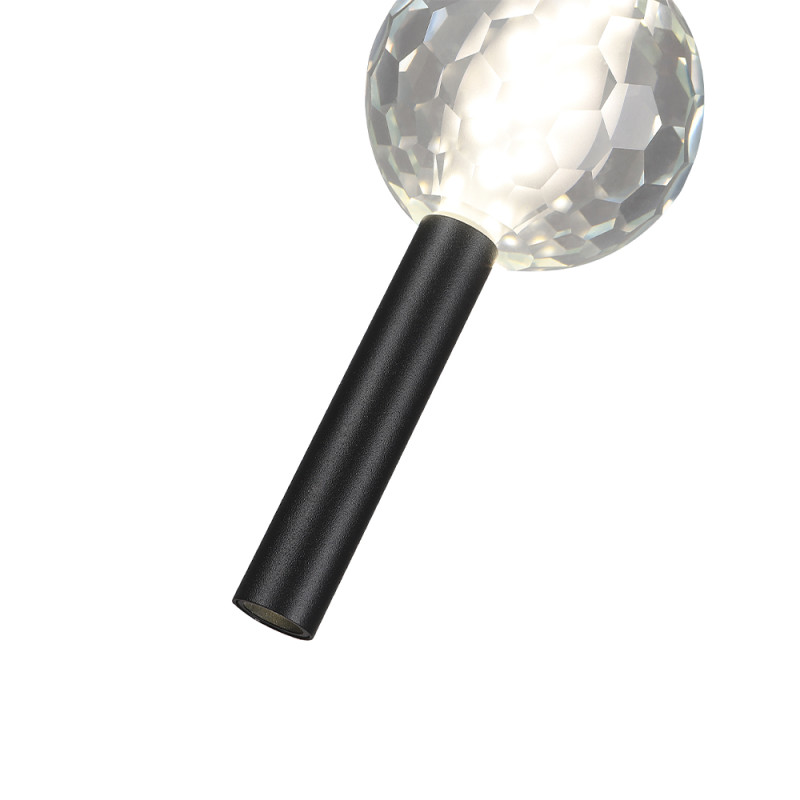 Светильник 8 см, 3W+5W, 4000K, Crystal Lux ELVIRA SP8W LED 4000K BLACK, черный