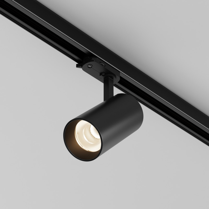 Трековый трехфазный светильник 7 см, 20W, 2700-5000K, Maytoni Focus Led TR197-3-20WCCT-M-B, черный