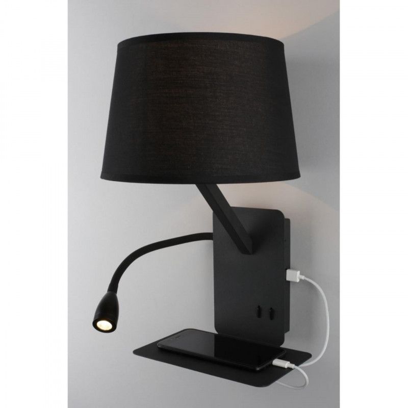 Бра 23*25*38,5 см, 2*E27, 60W, Omnilux Omnilux 628 OML-62811-02, черный
