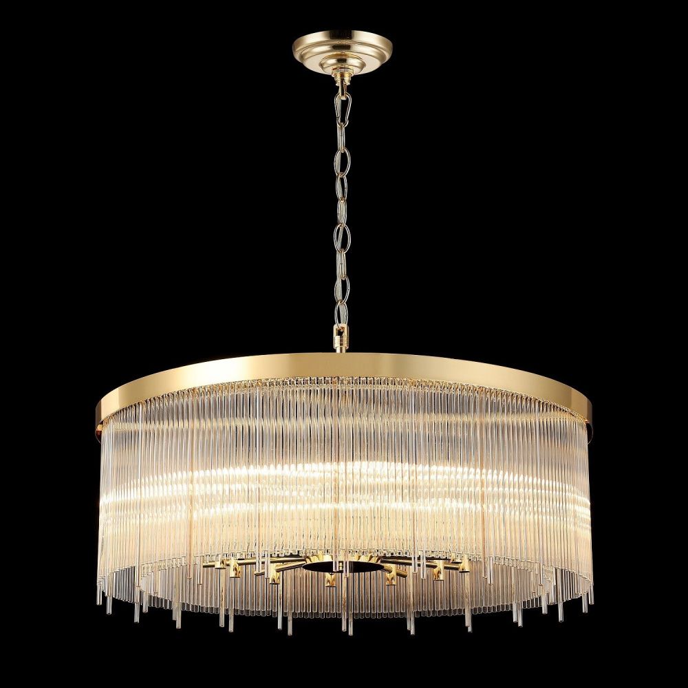 Люстра 80*80*90 см, 12*E14 Gerhort G22038/12GD+CL+GD, Золото