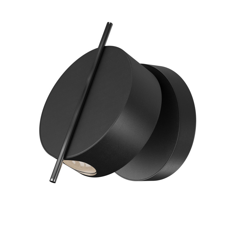 Бра 6,65*10*10*14 см, LED*4W, 3000 К, Nuance MOD180WL-L4B3K Maytoni, Черный и Латунь