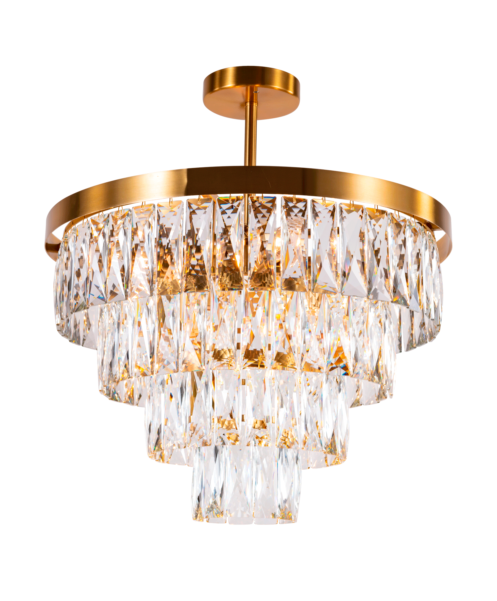 Люстра 500*470, 8*E14, 40W NewRgy Cristallo 2431P/8A PT BRS, PT BRS