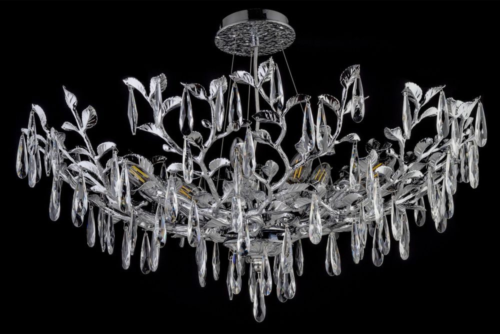 Люстра подвесная *80*53 см, 10*E14*40W, Dio D`arte Acerra Acerra E 1.5.80.100 N, Никель