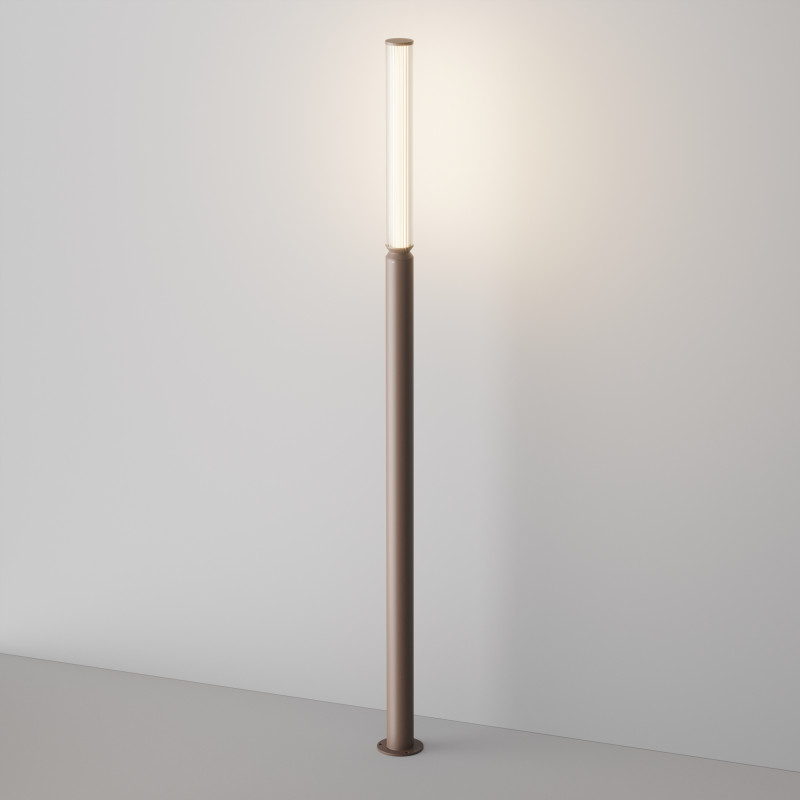 Садово-парковый светильник 7,5*198,6 см, LED, 20W, 3000К, Maytoni Lit O593FL-L20BR3K коричневый