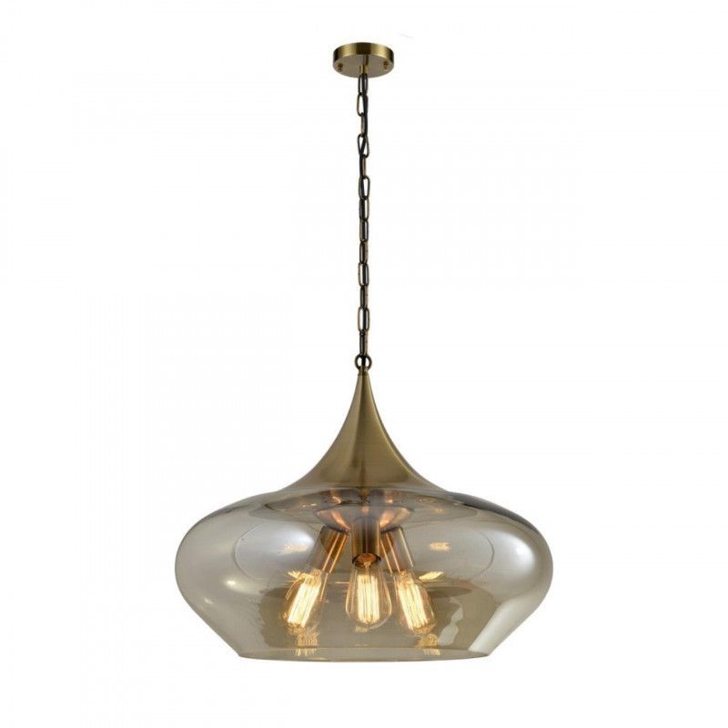 Подвесной светильник 56*60-168 см, 3*E27, 40W, Aployt Franko APL.601.06.03, бронзовый