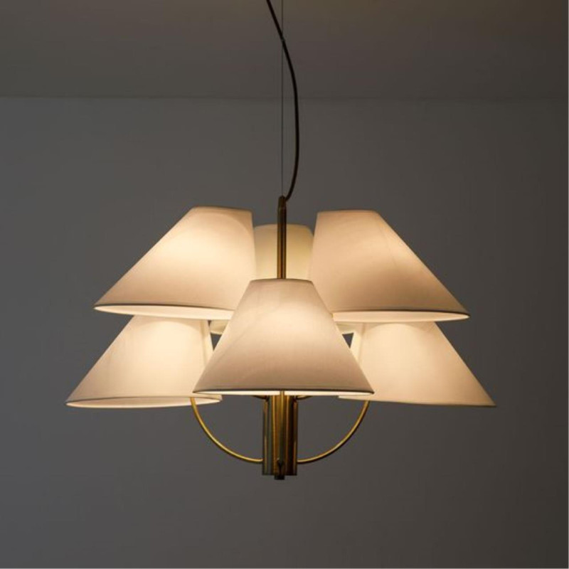 Подвесная люстра 85 см, Arte Lamp RONDO A4086LM-6AB, бронза