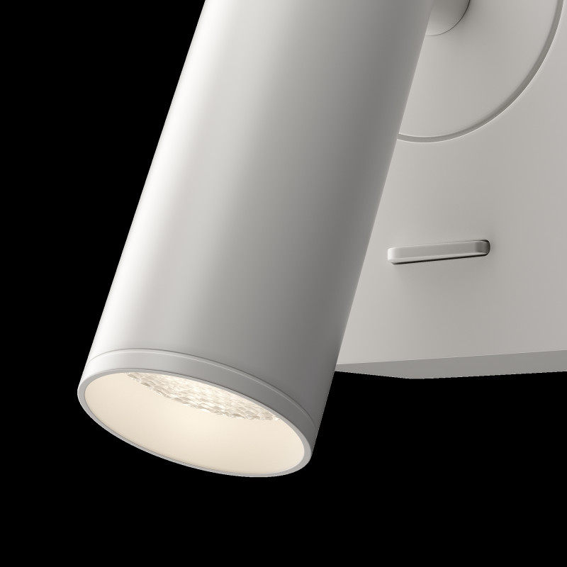 Бра 6 см, 3W, 3000К  Maytoni Mirax C039WL-L3W3K белый