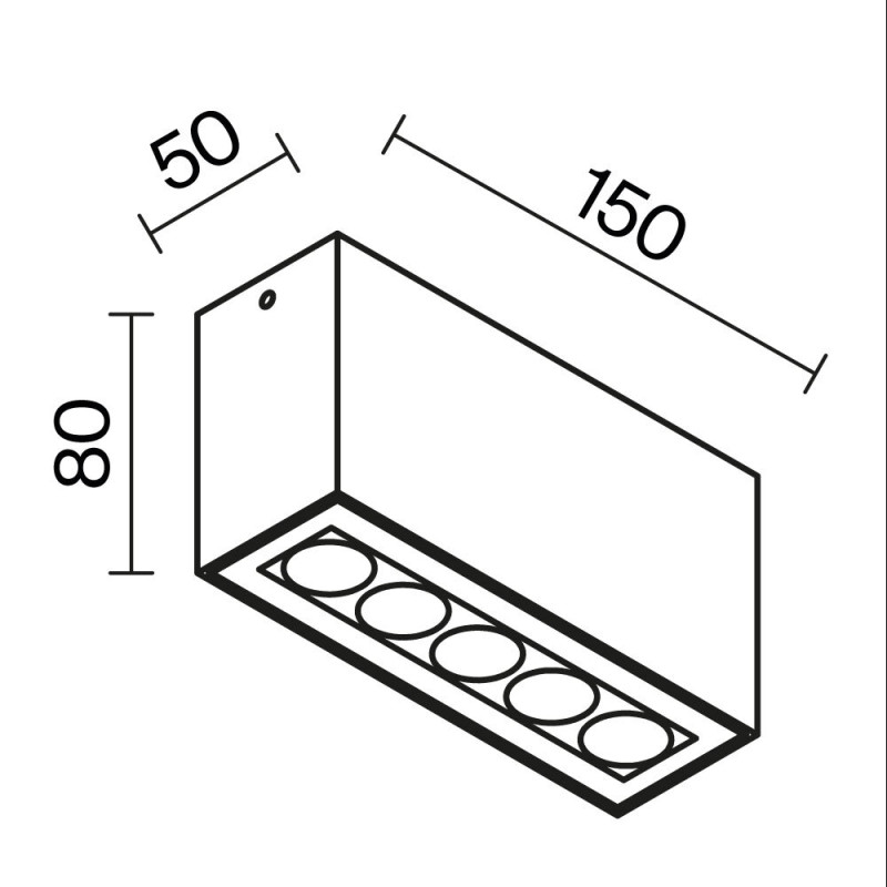 Светильник 15*5 см, LED 10W, 3000К, Графит Maytoni Ares O309CL-L10GF3K
