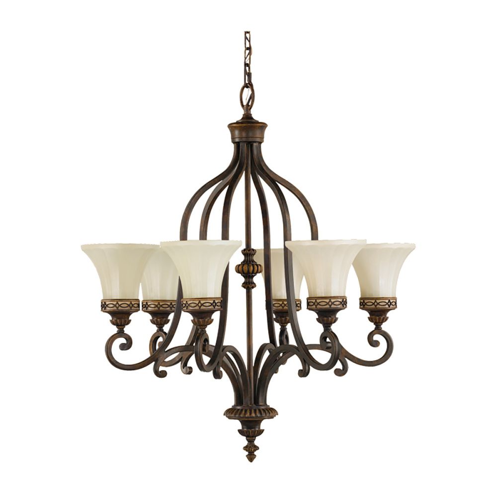 Люстра *71*173-242 см, E27*60W, Natural Concepts Feiss Drawing Room MN6-IV-GOLD, коричневый