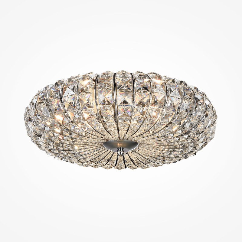 Люстра диаметр 40 см Maytoni Modern Broche DIA902-04-N никель