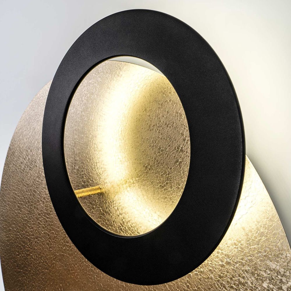 Бра 11x65см, LED, 30Вт, 4200K, Modelux MS.1504.650 Золото, Чёрный