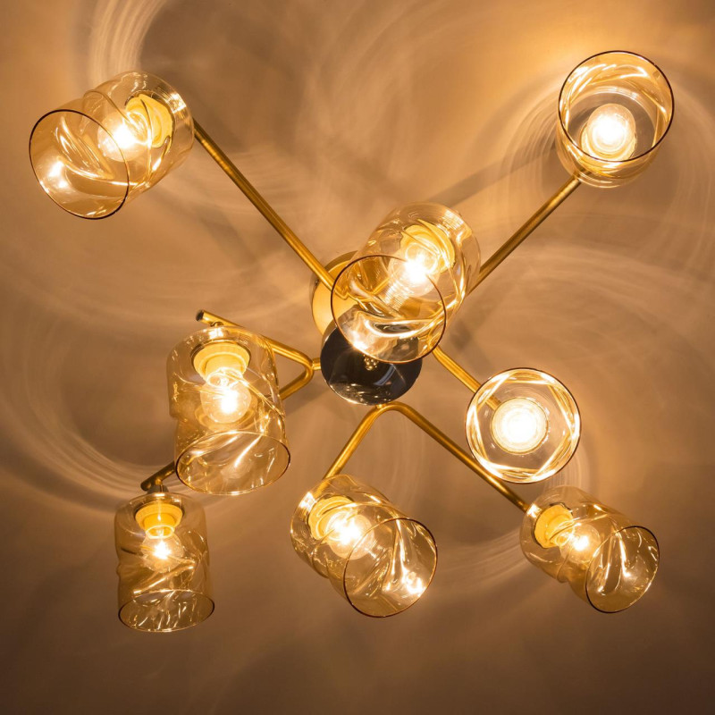 Люстра 70 см Citilux Клод CL137182 золото