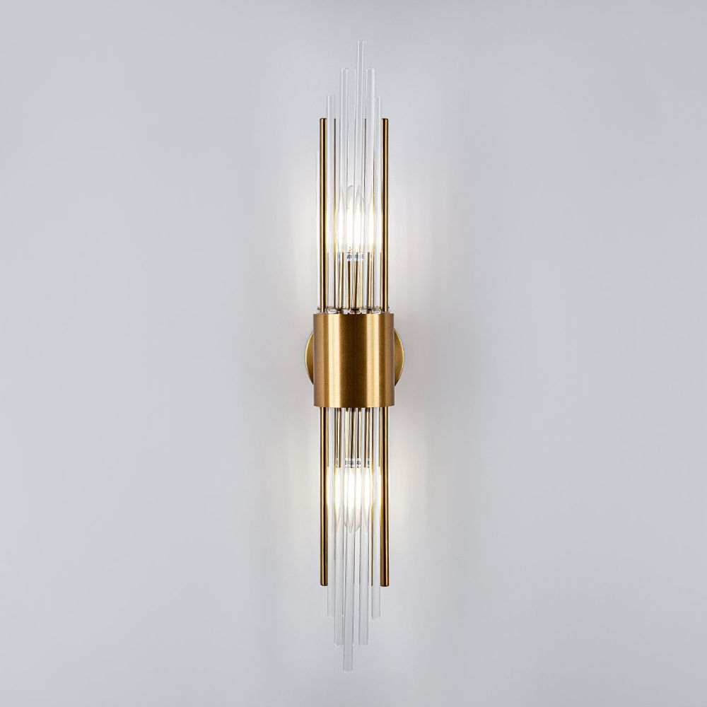 Настенный светильник 11*11*0,0000 см, Е14 2x40ВтW, Латунь MODELUX ML.516.02