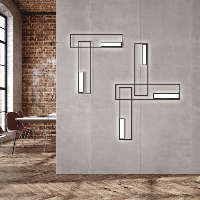 Бра 25*6,6*100 см, LED *  49W, 3000К Mantra Boutique 7674, черный