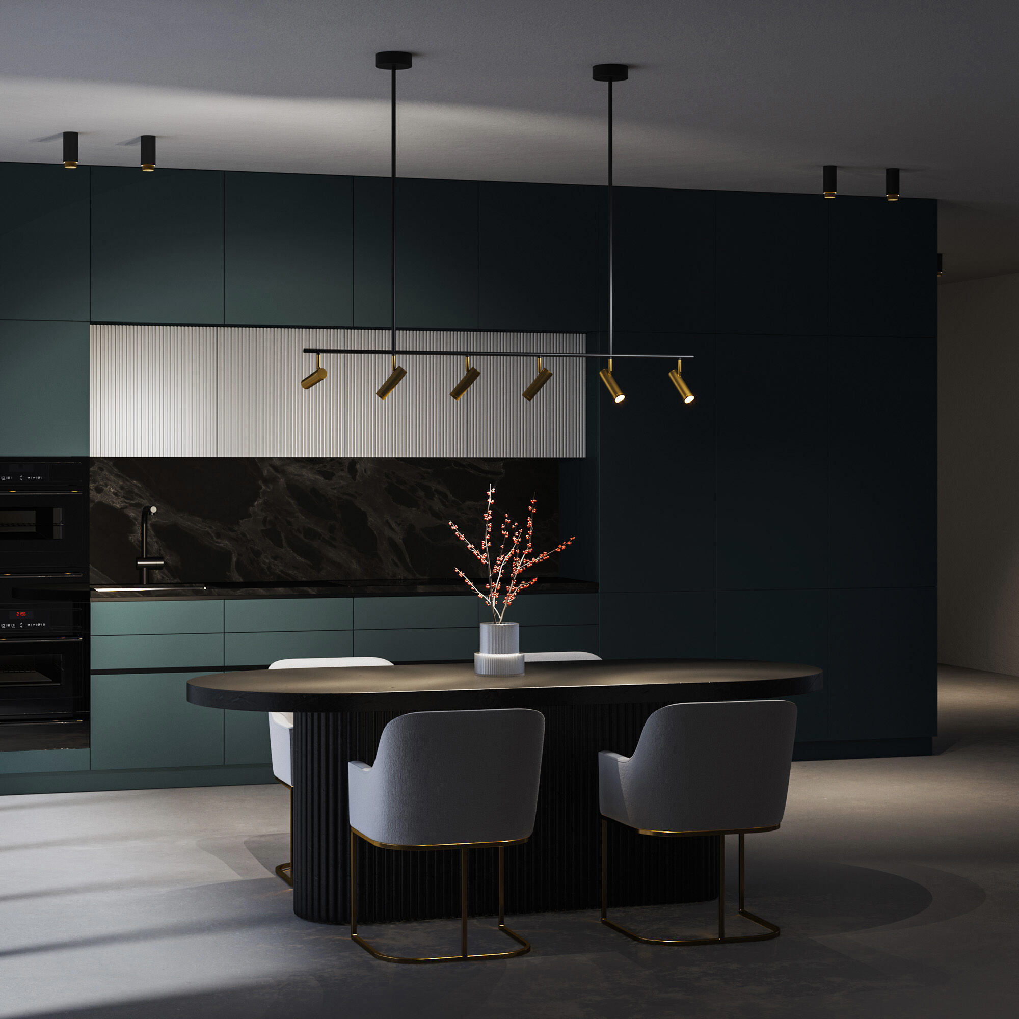 Светильник 135*12,2*158 см, *LED, 36W, 3000;4000;6000 Eurosvet Epiphania 20252/6 LED, черный