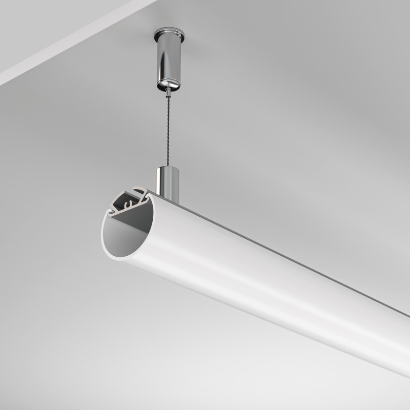 Алюминиевый профиль  Подвесной *15*2000 мм для светодиодной ленты Maytoni Led strip Серебро ALM-D30-S-2M