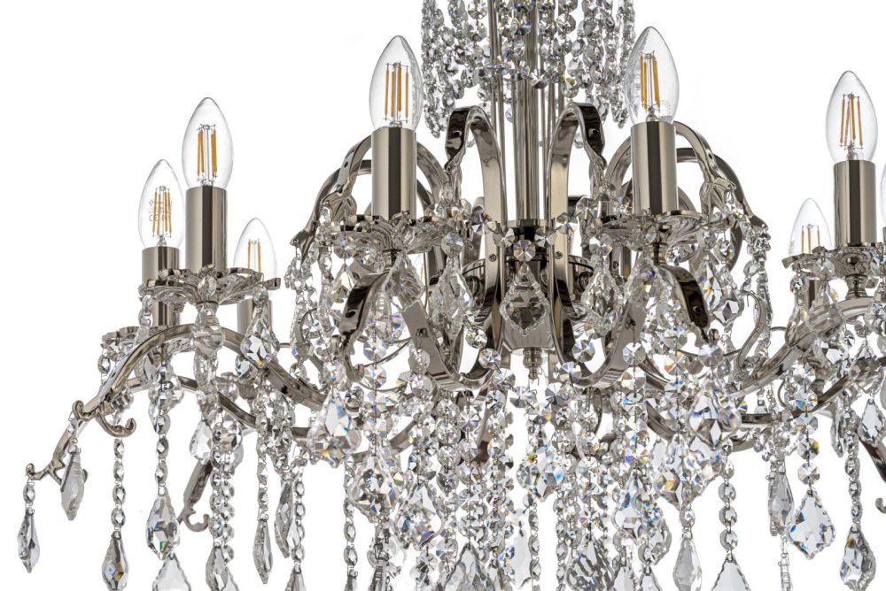 Люстра *75*54 см, 10*E14*40W, Dio D`arte Alessandria Nickel Alessandria E 1.1.10.600 N, Матовый никель