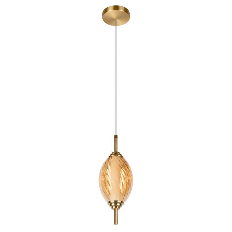 Подвесной светильник *12*-27,5 см, 1*LED*30W, 4000K, LOFT IT Helix 10421/A Amber, бронзовый