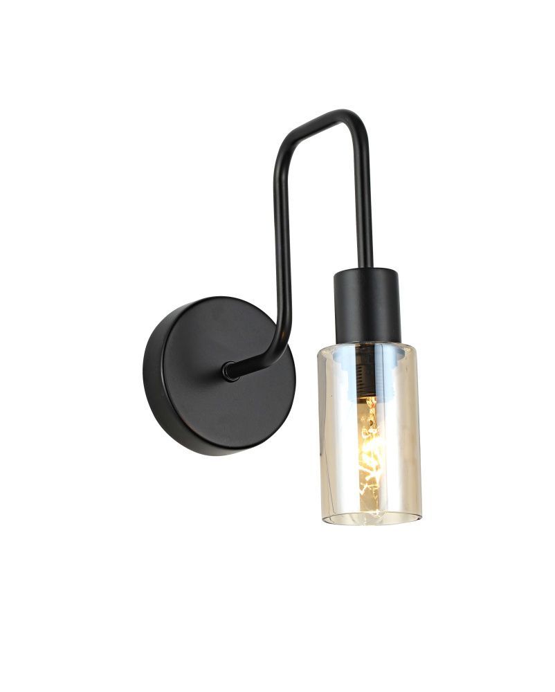 Бра L220 x W100 x H255, мм, 1*40W, BLACK (Черный) Rilon 74811/1W BLACK