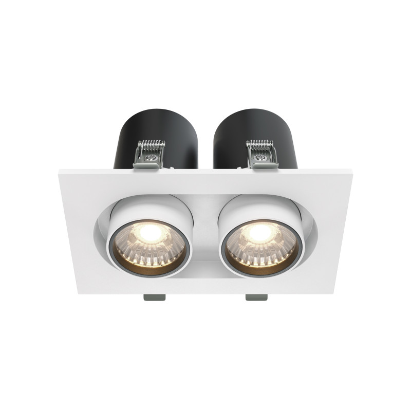 Встраиваемый светильник 15,9*9,5*9,8 см, LED*20W, 4000 К, Hidden DL045-02-10W4K-W Maytoni Downlight, Белый