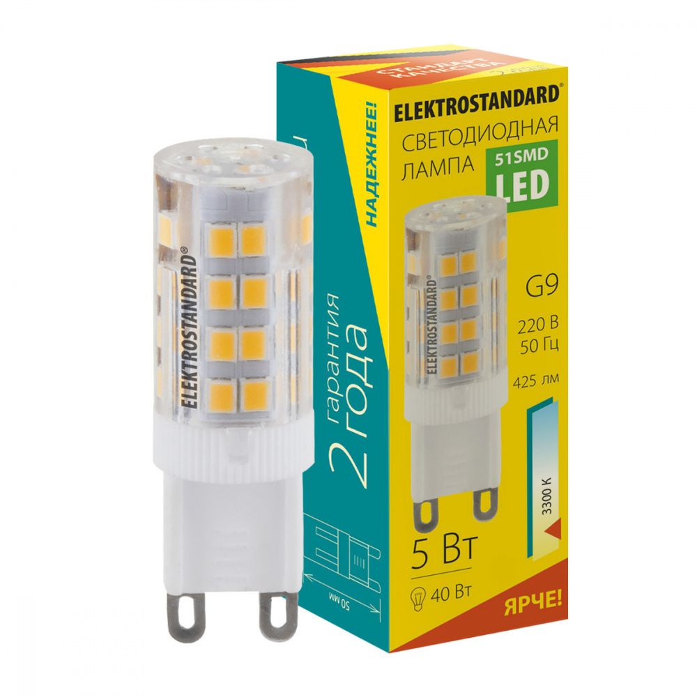 Светодиодная лампа JCD 5W 220V 3300К G9 BLG908 Elektrostandard