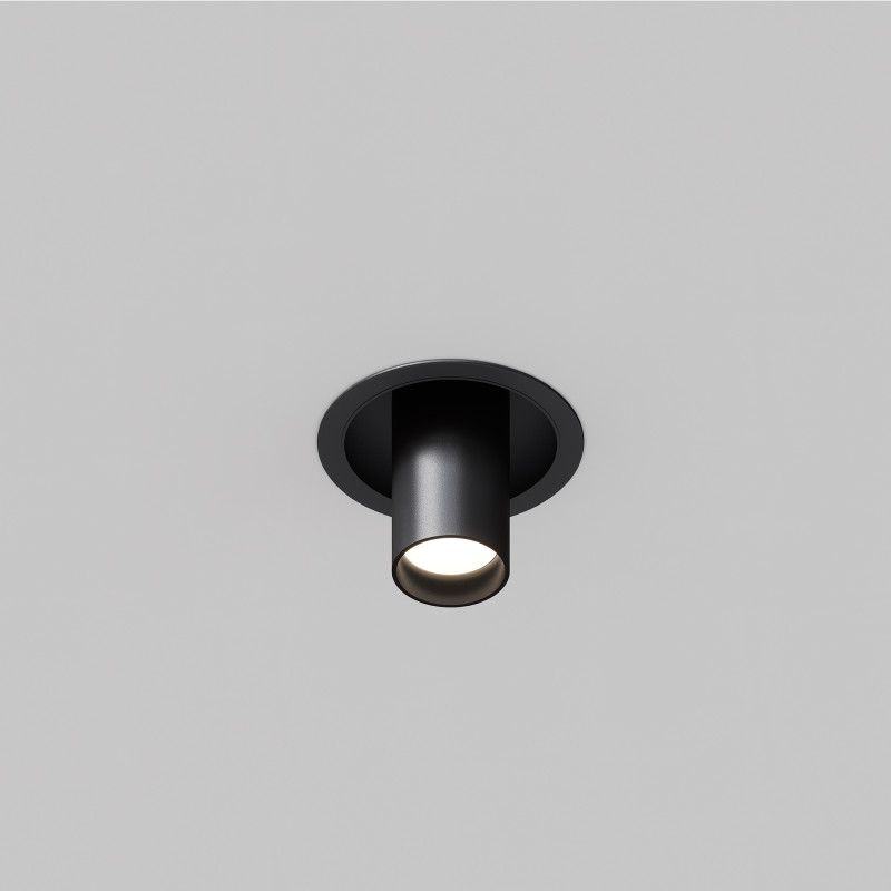 Встраиваемый светильник 5,4*5,4*10,9 см, 1*GU10, 10W, Maytoni Technical FOCUS S C048CL-01-GU10-B черный