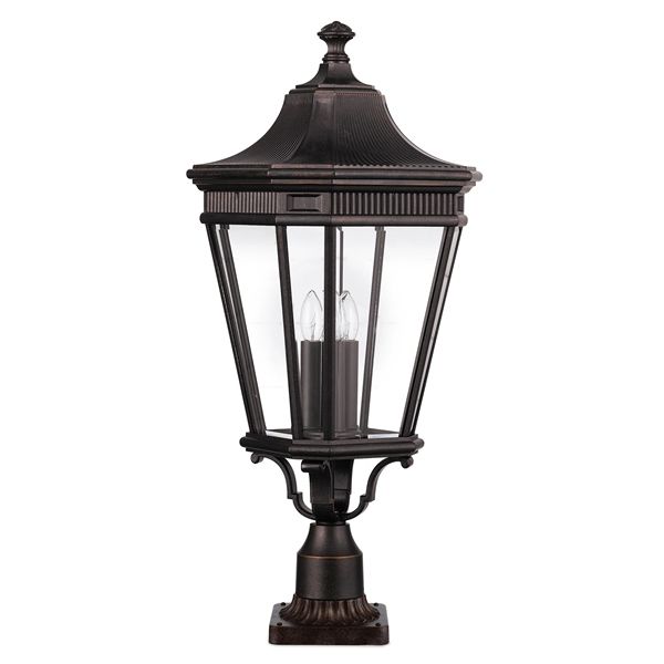 Фонар-пьедестал *31*115 см, E14*60W, Natural Concepts Feiss Cotswold Lane 19 (Сусальное золото), 3BL (Белый матовый, белая л, золото