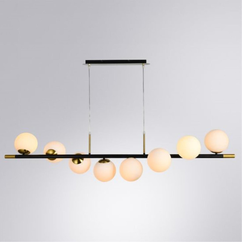 Подвесной светильник 150*34 см, 8*E14 черный Arte Lamp Alcor A2224SP-8BK