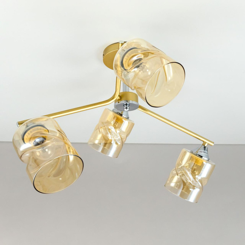 Люстра Citilux Клод CL137142 золото