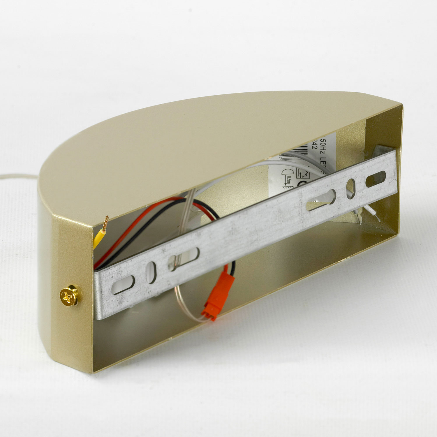 Линейно-подвесной светильник 160*24*45/150 см, 1*led*50W 3000K Lussole Wave LSP-7242 матовое золото