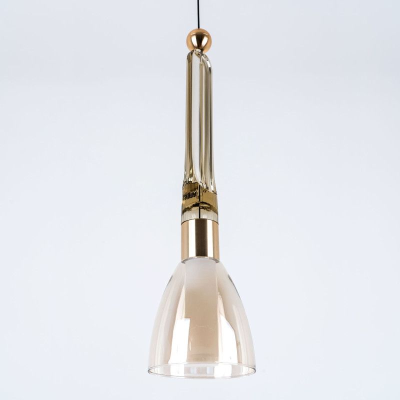 Подвесной светильник 12.5*80/200 см, LED 6W 3300К MODESTYLE MS.1631.1 золото/черный