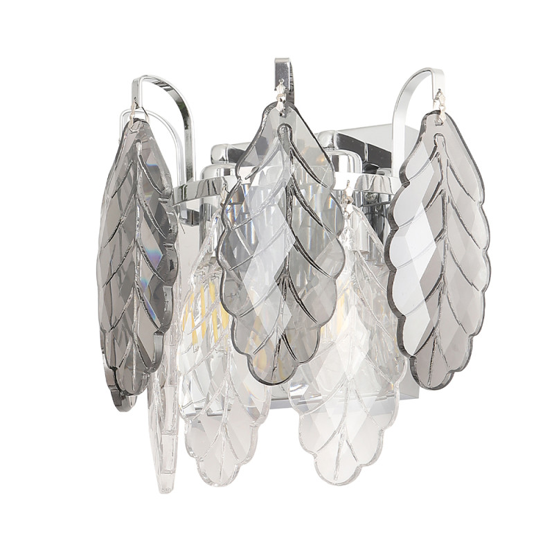 Бра 25*23 см, 2*E14*60W Хром Crystal Lux TREVI AP2 CHROME