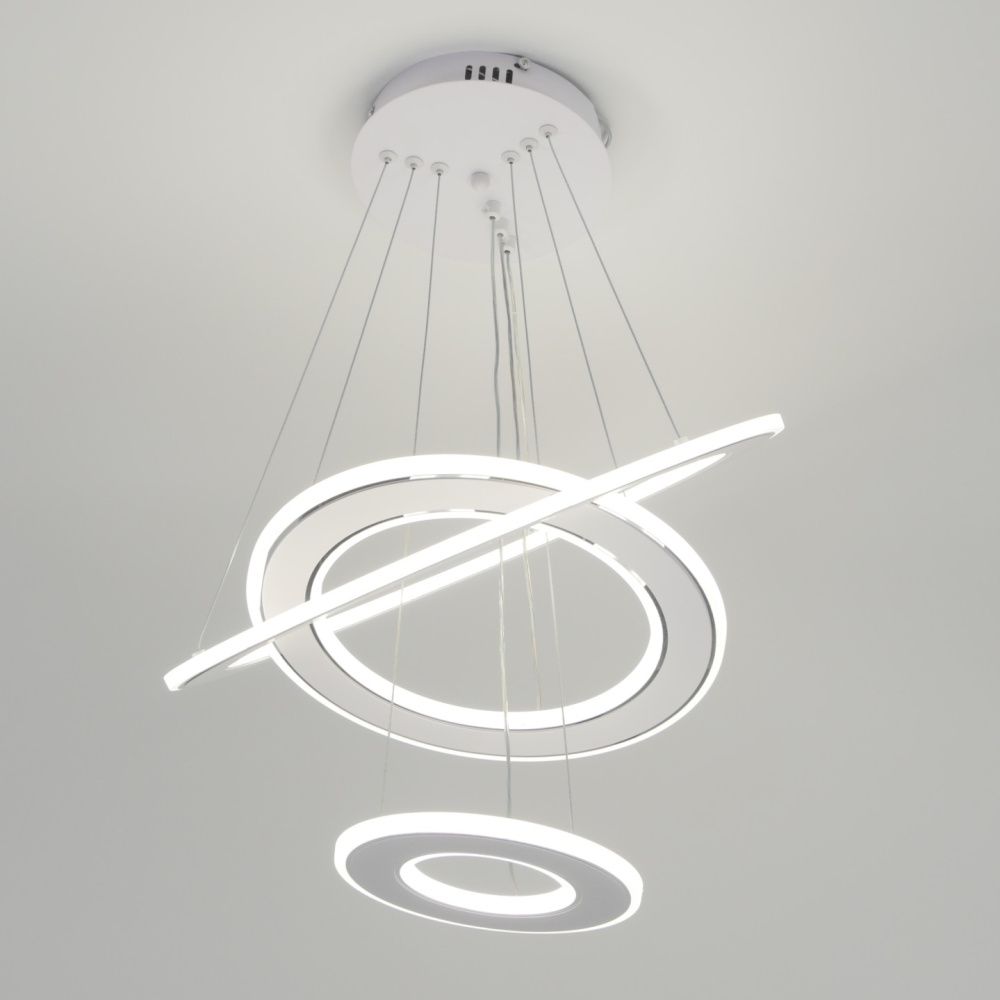 Светильник SPF-37552 БЕЛЫЙ + ХРОМ  D480+380+210/H1200/3/LED/80W 2.4G DOUBLE 24-07 (1)