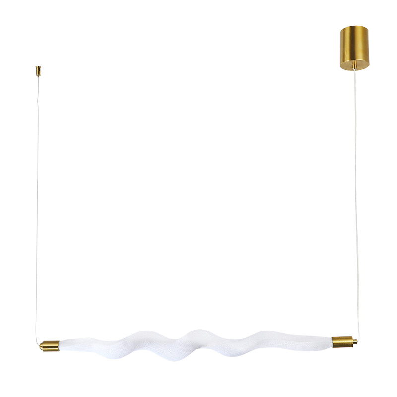 Светильник подвесной 80*8* см, 1 LED*11W, 4000 К, Divinare Passato 1925/33 SP-10, Латунь