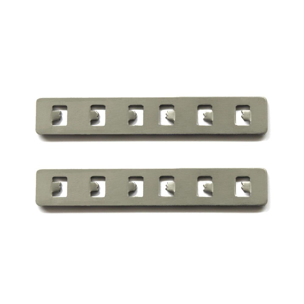 Прямой соединитель для встраиваемого магнитного шинопровода (2 шт) Стальной  St Luce SKYLINE 48 ST005.749.00.1