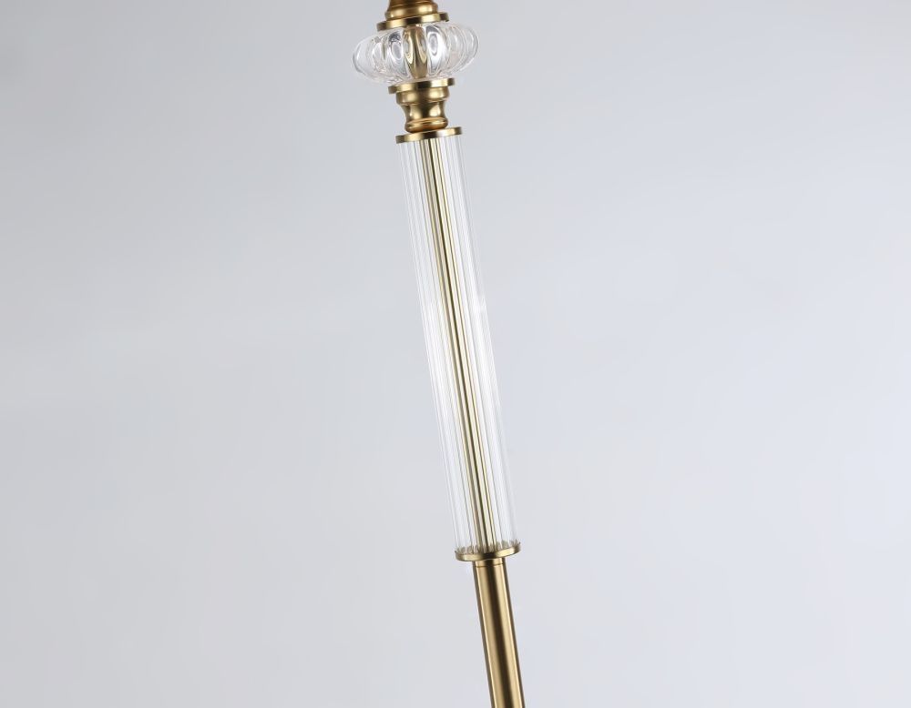 Торшер с абажуром **155- см, 1*E27*60W, K, Ambrella Light High Light LH71028, латунь