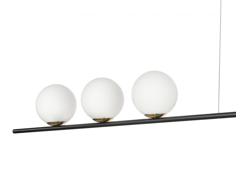 Подвесной светильник 17*140*50 см, 3+1*G9 / E27 черный, латунь Vele Luce Corda VL5534P04