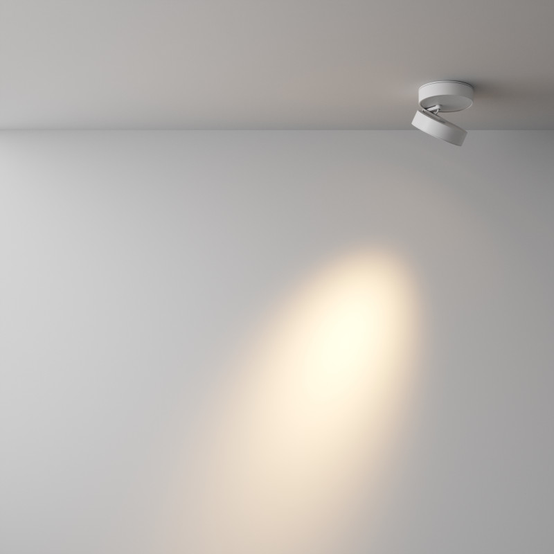 Накладной светильник 8,5*8,5*5 см, LED, 7W, 3000К, Maytoni Technical MAGIC C022CL-7W3K-W-1 белый