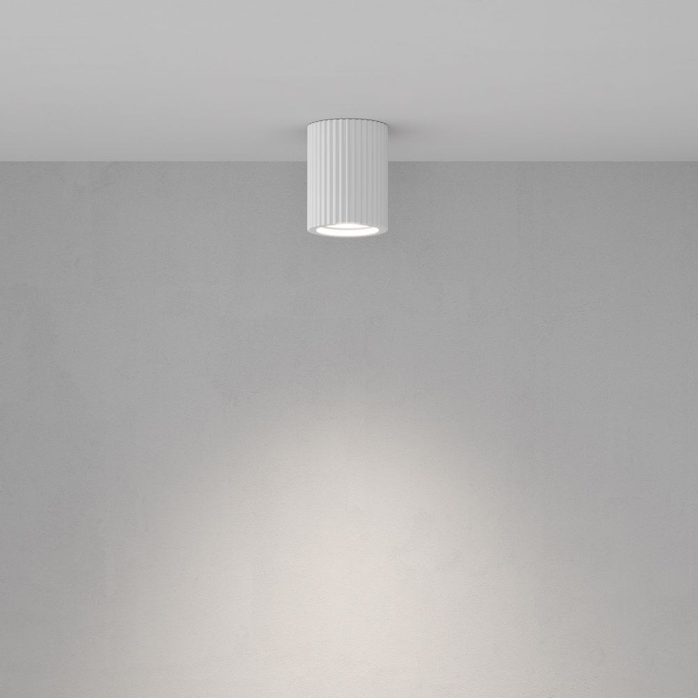 Светильник  C121CL-GU10-W **-9 см, 1*GU10*10W, K, Maytoni technical Conik gyps C121CL-GU10-W, Белый