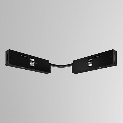 Коннектор питания угловой 7.5см Levity 0,5*3,9*1,1 см, Maytoni Technical Accessories for tracks Levity TRA184CPC-1B-7.5 черный